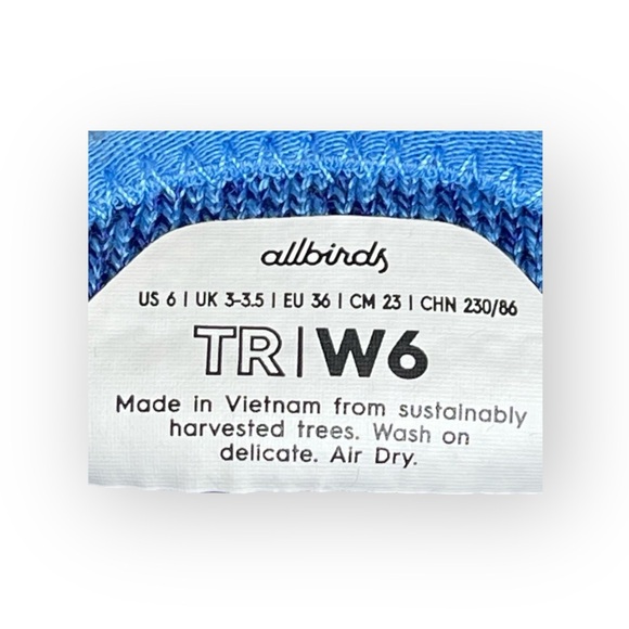 new Allbirds ⚘ Sustainable Tree Runner Lightweight Sneakers ⚘ Buoyant Blue ⚘ 6M - Picture 14 of 16